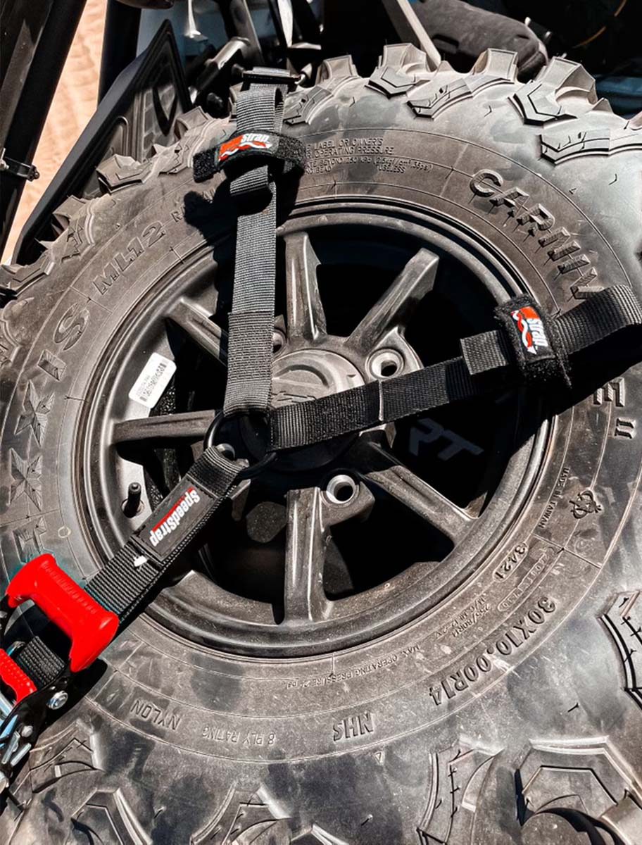 1.5" 3-Point Spare Tire Tie-Down with Swivel Hooks - SpeedStrap