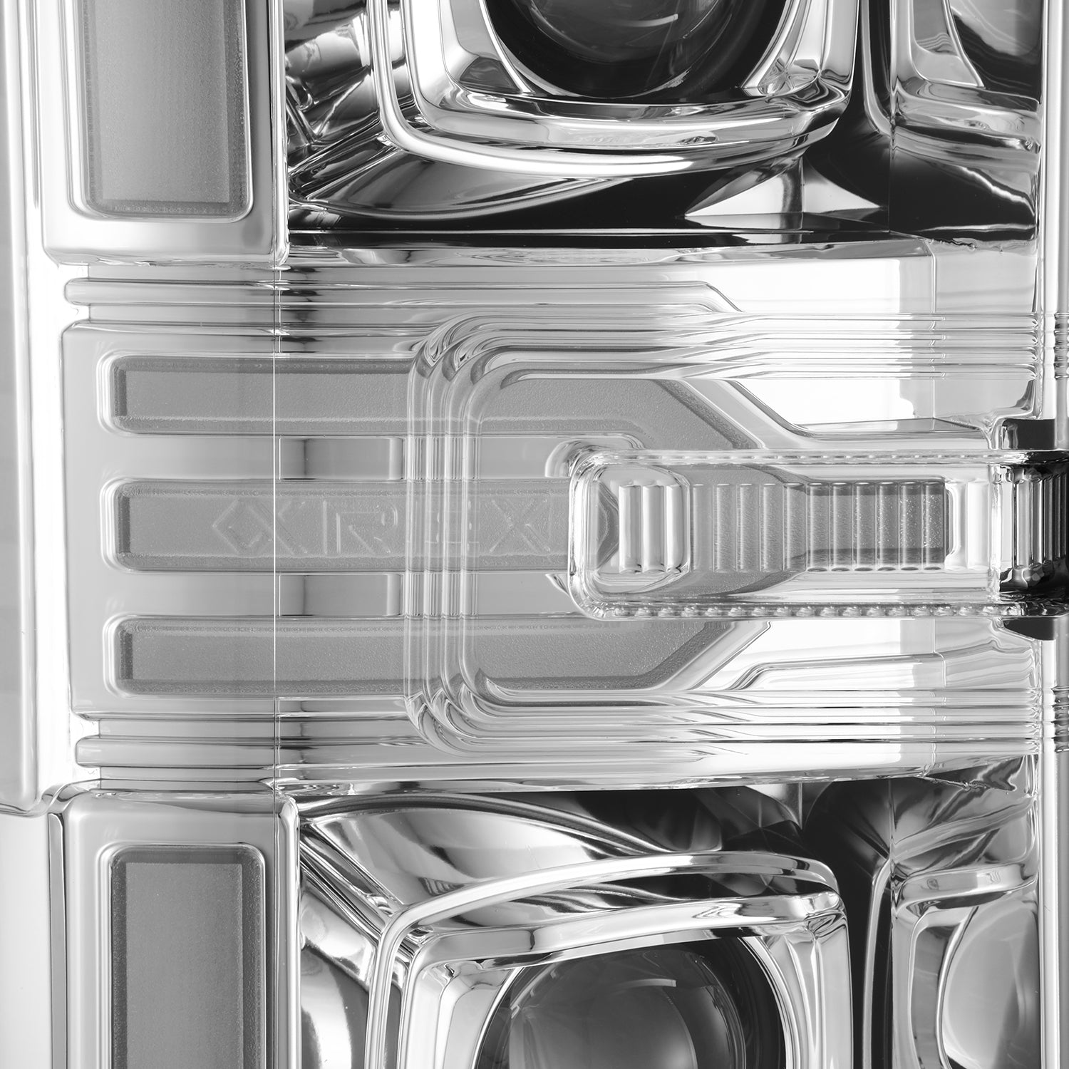 17-19 Ford Super Duty MKII LUXX-Series LED Projector Headlights Chrome