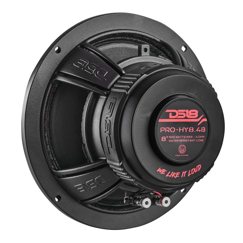 DS18 8in 250 Watts RMS 4 ohm Mid-Range Loudspeaker w/ Water Resistant Cone