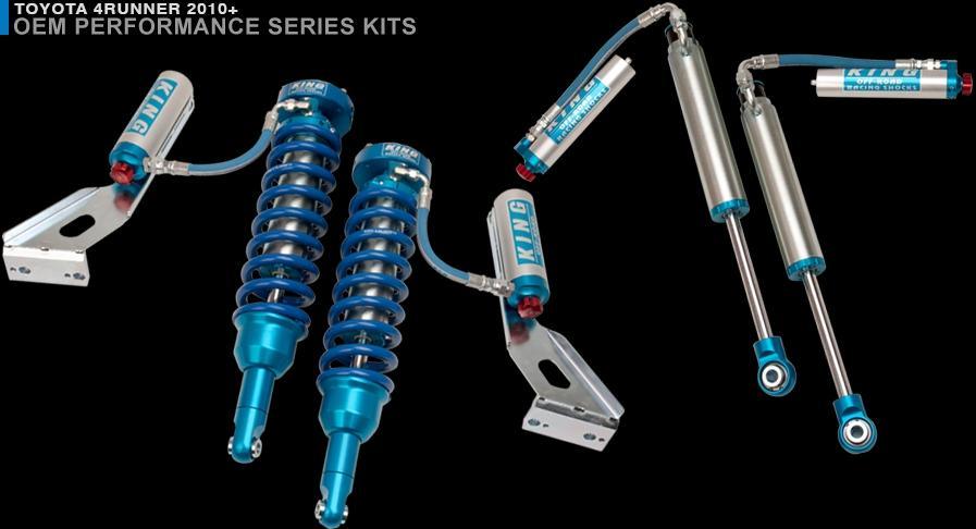 King OEM Series 2010-2019 4Runner KDSS Front 2.5 Remote Reservoir Coilover w/ Adjuster