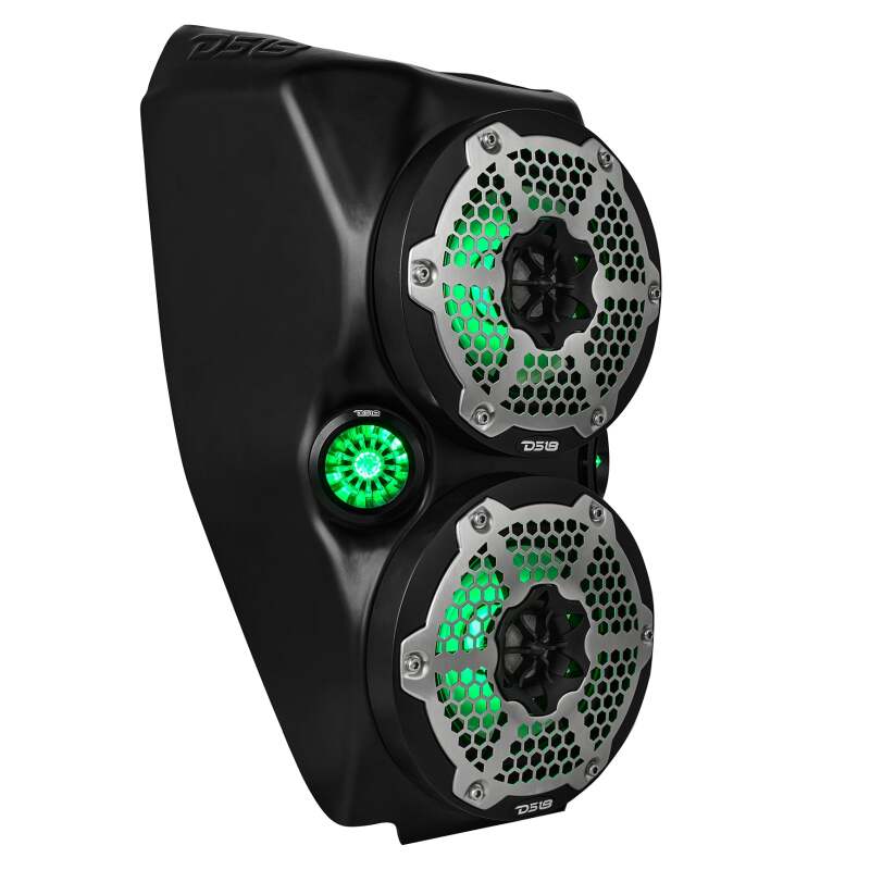 DS18 2015+ Polaris Slingshot Center Console Enclosure Fits 2x 6in & 2x 2.28in Speakers(Not Included)