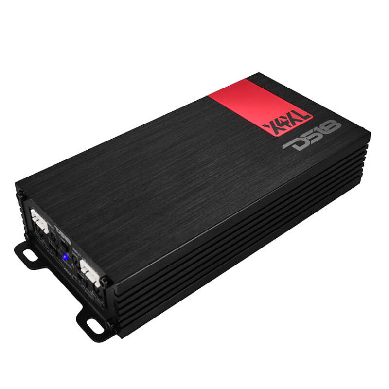 DS18 4-Channel Ultra Compact Class D Amplifier 2x 300/4ohm Bridge 4x 180/2ohm 4x 120/4ohm Watts RMS