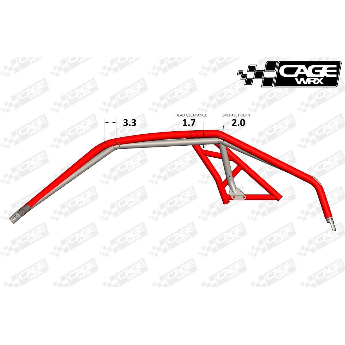 Polaris RZR Pro XP Raw Unassembled Baja Spec Cage Kit