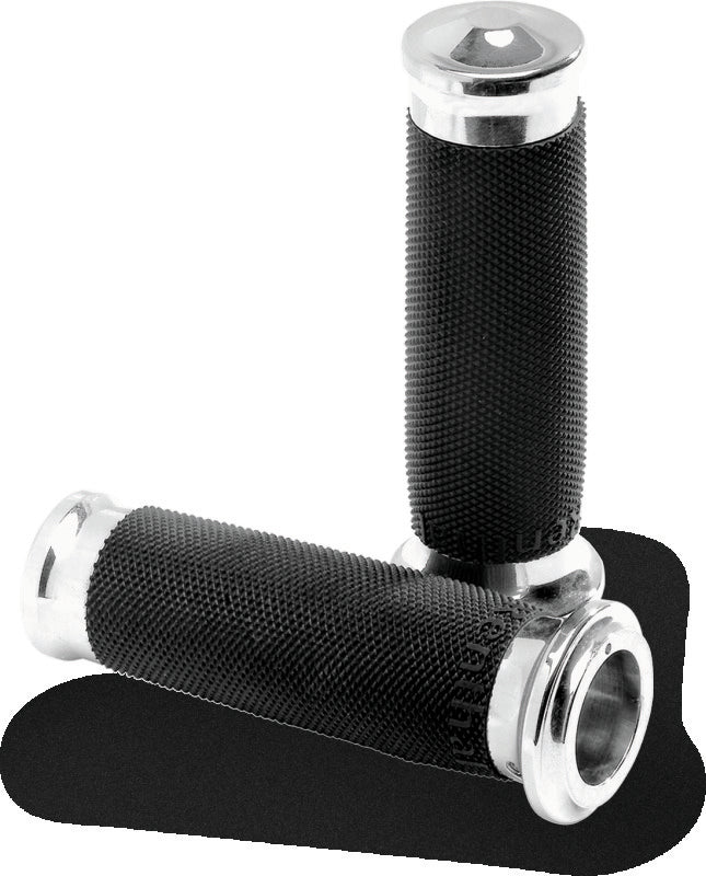 Performance Machine Contour Renthal Wrapped Grips - Chrome