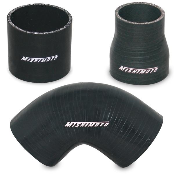 Mishimoto 3.0in Black Silicone Coupler w/ 1/8in NPT Bung