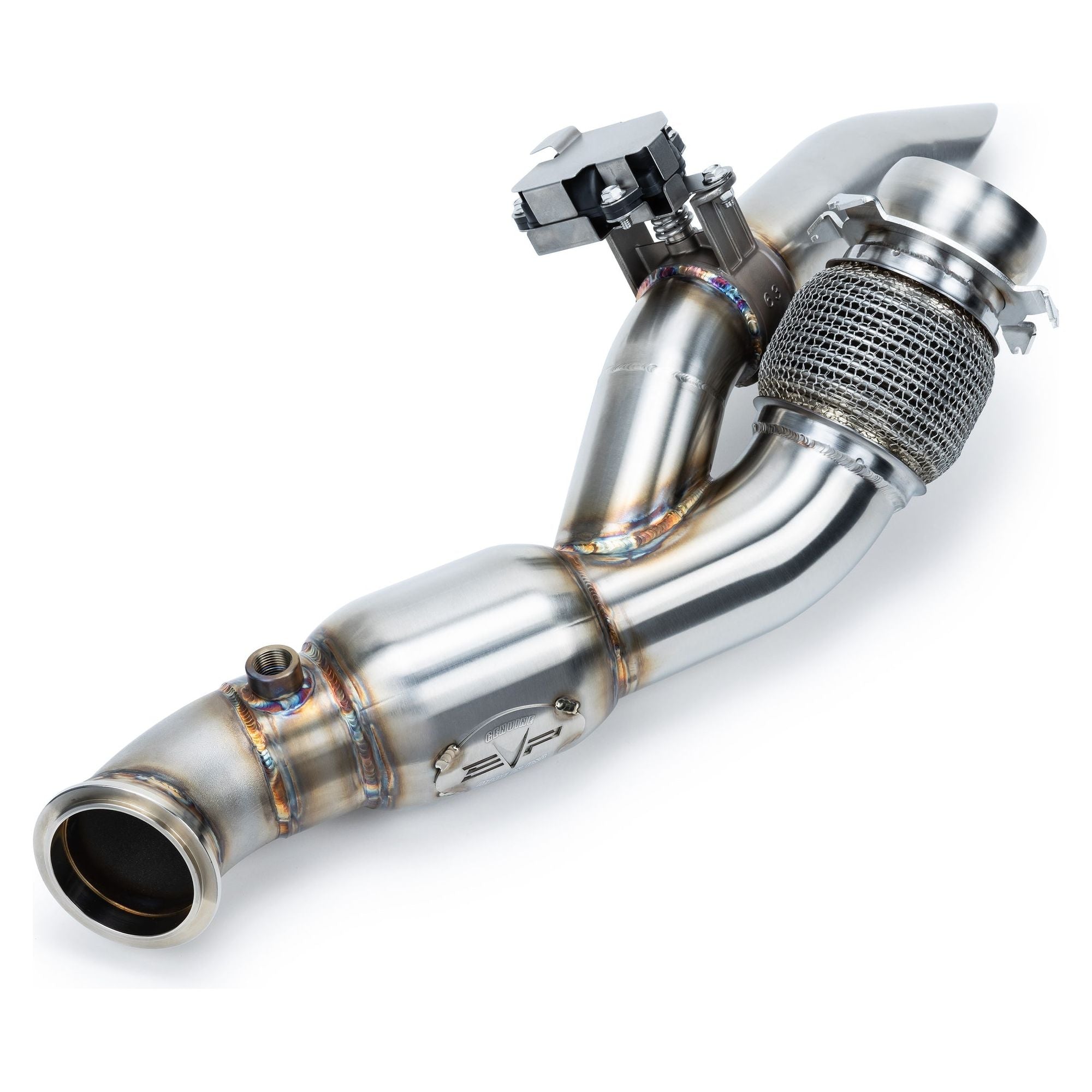 Can Am Maverick R Shocker Electric Side-Dump Down Pipe with Bullet Muffler