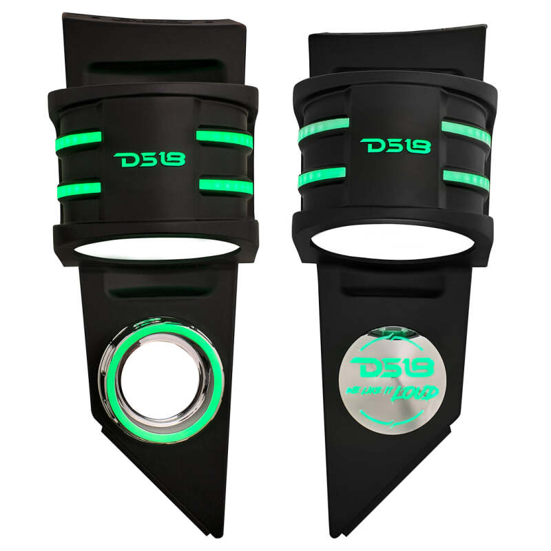 DS18 2015+ Polaris Slingshot Headrest Enclosure Fits 4 x 6.5in Speakers (Not Included)