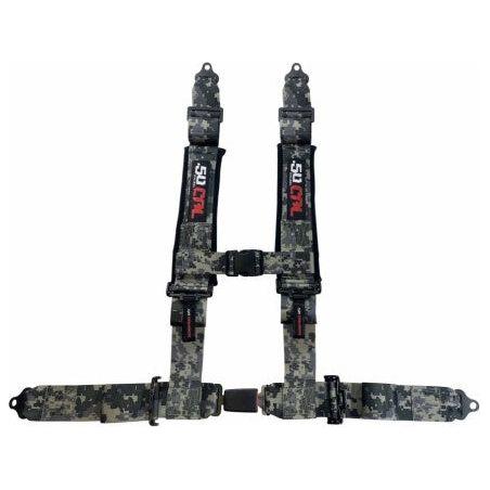 2" 4-Point Harness Seat Belt with Push Button Release