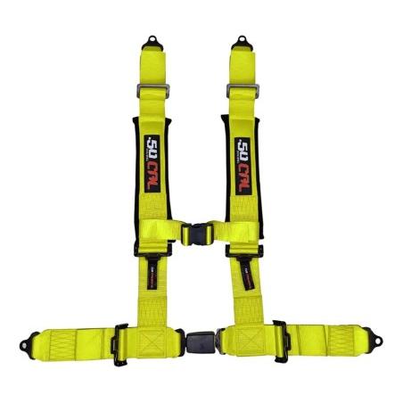 2" 4-Point Harness Seat Belt with Push Button Release