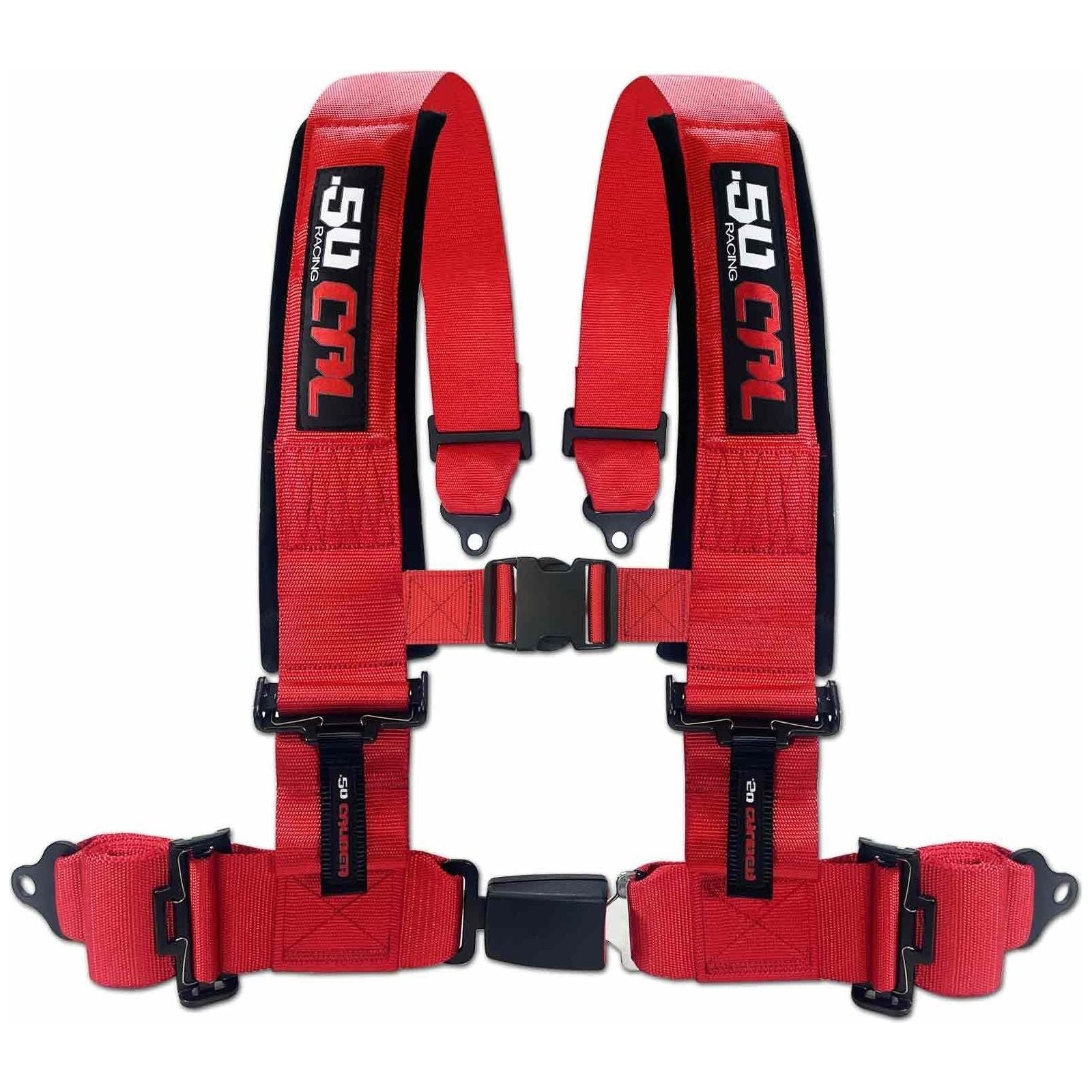 3" 4-Point Harness Seat Belt with Push Button Release