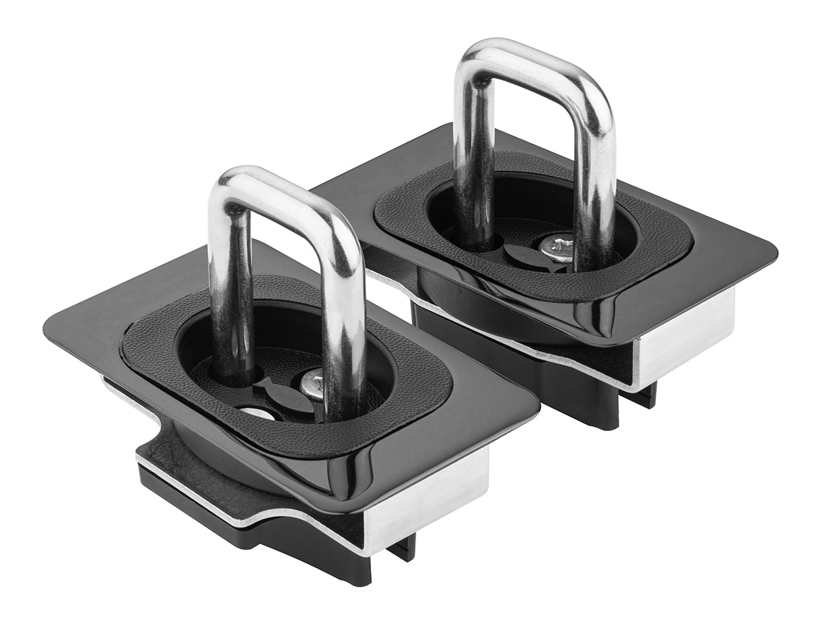 Gunmetal Flush Fit Retractable Tie-Down Anchors | 2014 + Chevy Silverado and GMC Sierra | - SpeedStrap
