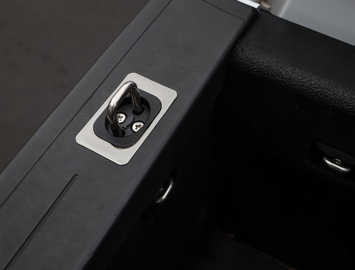 Gunmetal Flush Fit Retractable Tie-Down Anchors | 2014 + Chevy Silverado and GMC Sierra | - SpeedStrap