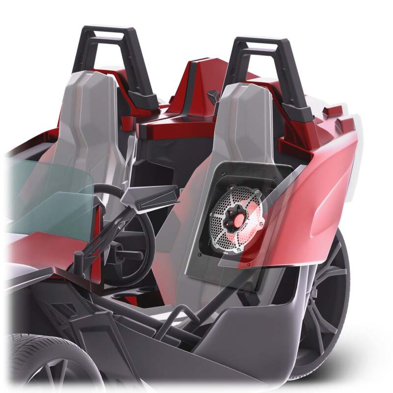 DS18 2015+ Polaris Slingshot Loaded Rear Subwoofer & Enclosure w/ NXL-10SUB/BK Included