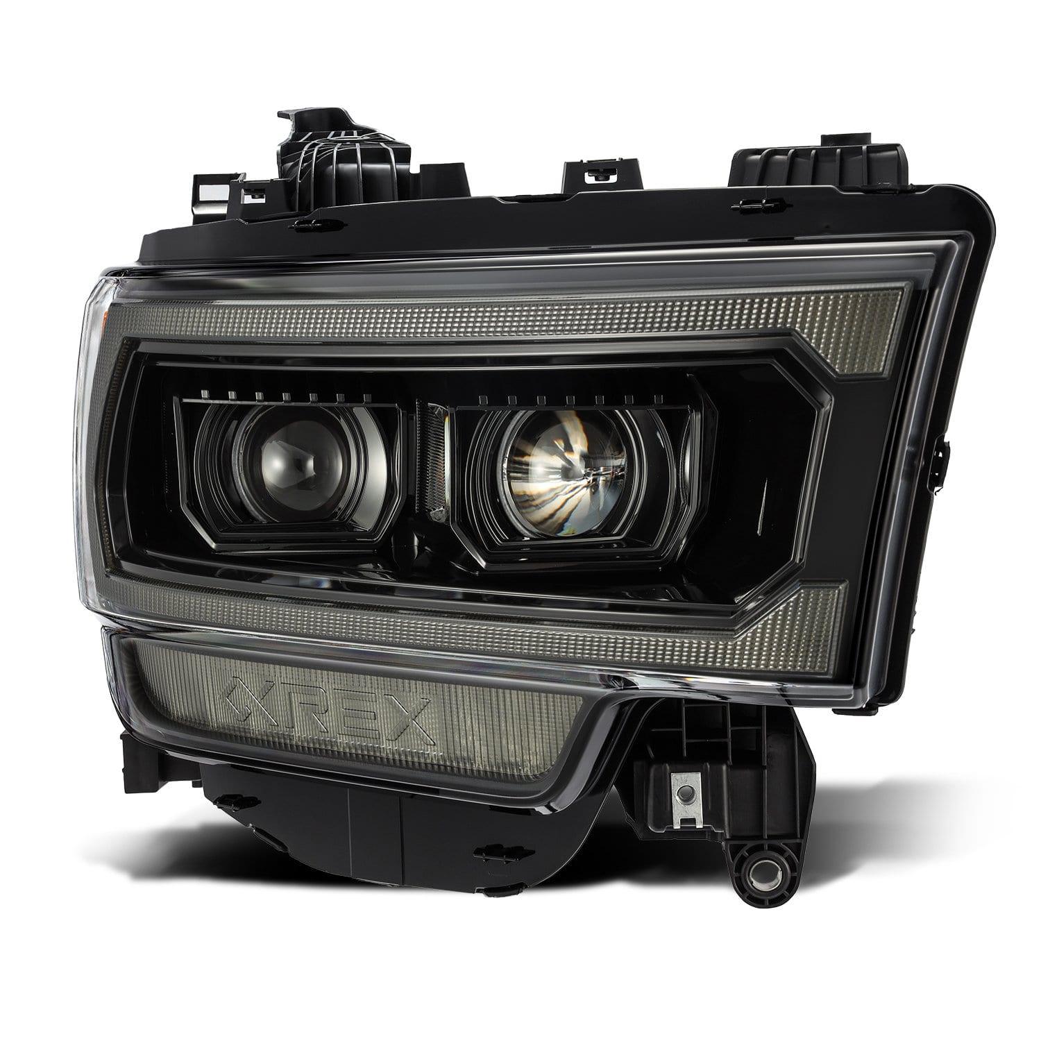 Alpha Rex 19-22 Ram 2500/3500/4500/5500 LUXX-Series LED Projector Headlights Alpha-Black