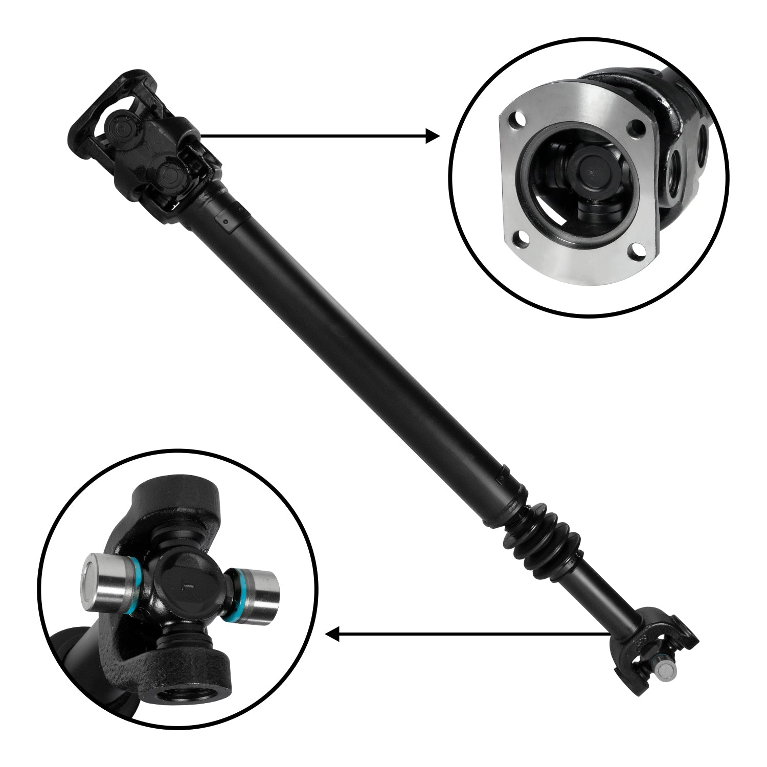 USA Standard Front Driveshaft for Dodge RAM, 32-13/16" Center to Center