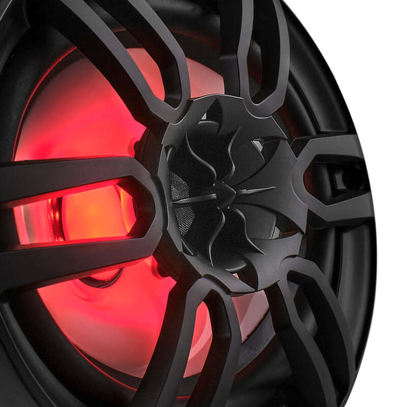 DS18 NXL Series Coaxial Marine Speaker w RGB Lights 6x9in 2-Way 125 Watts RMS 4 ohm Black w Cover