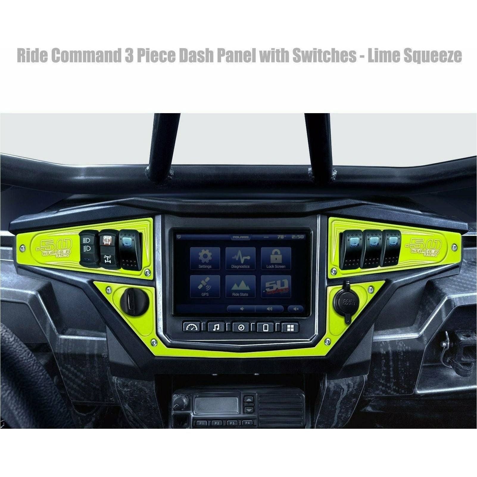 Polaris RZR XP 1000 (2017-2023) Ride Command 6 Switch Dash Panel