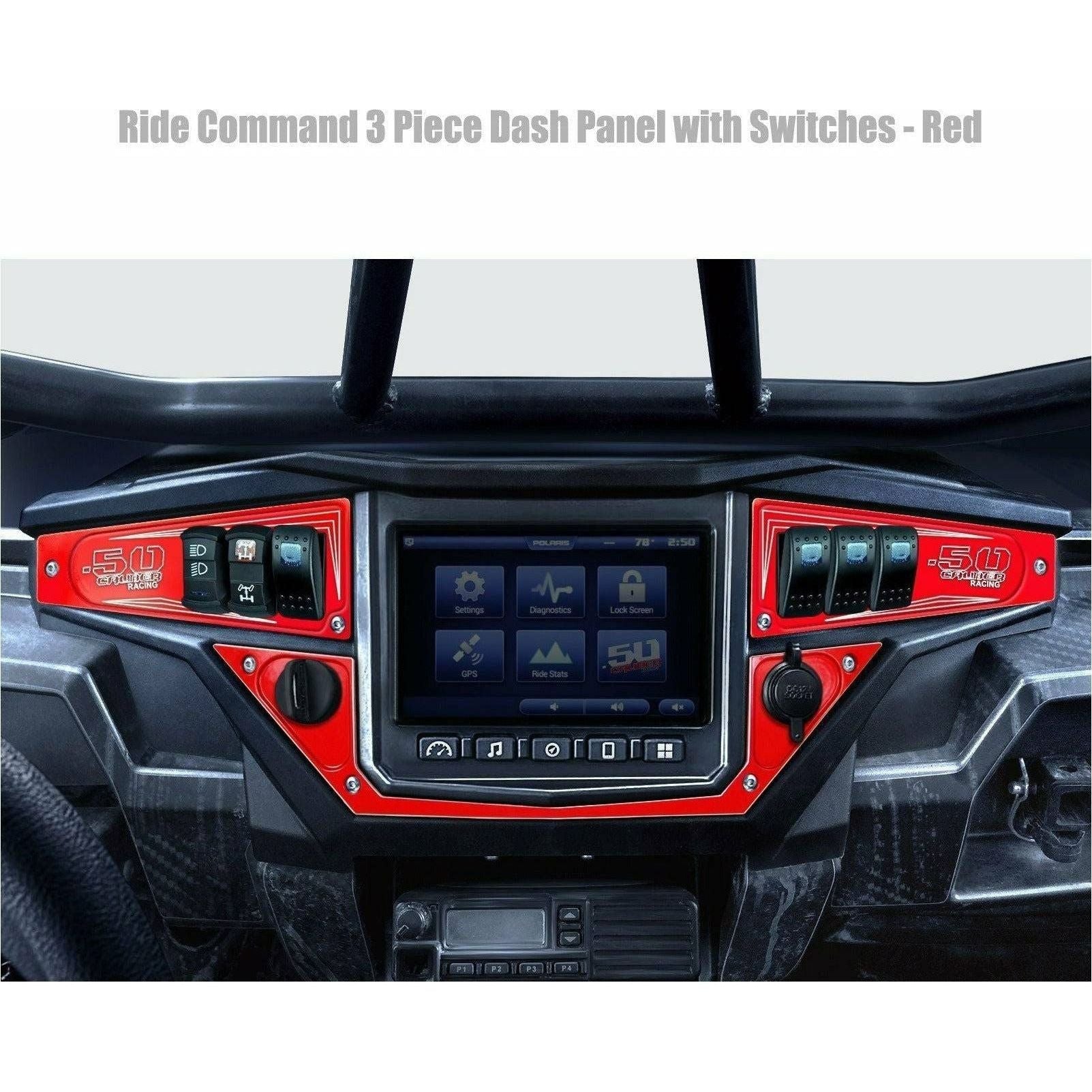 Polaris RZR XP 1000 (2017-2023) Ride Command 6 Switch Dash Panel