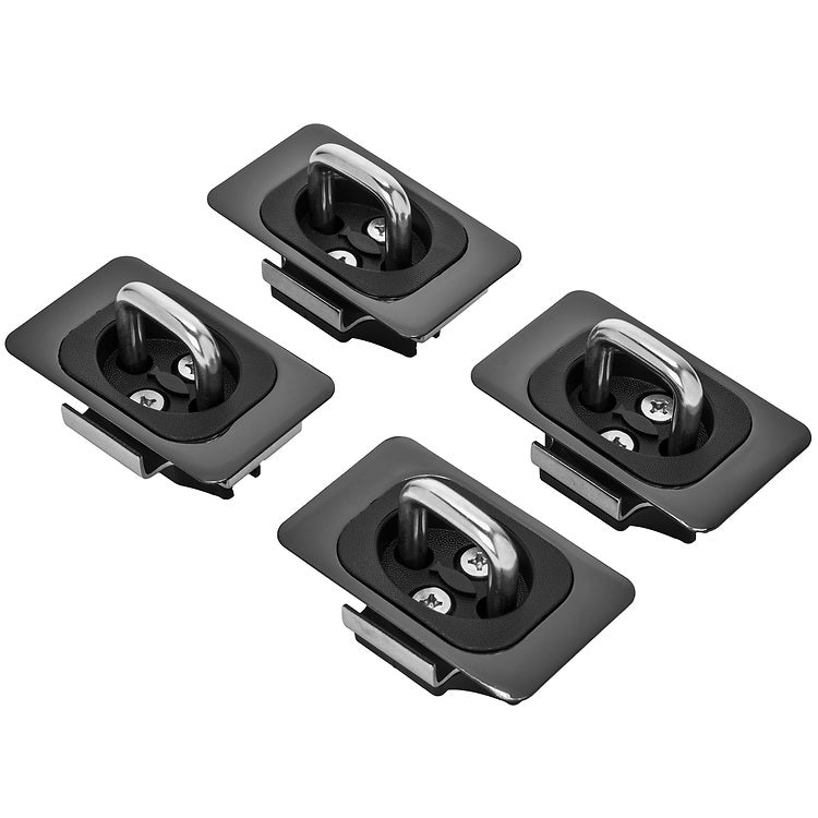 Gunmetal Flush Fit Retractable Tie-Down Anchors | 1995+ Dodge RAM with Dually Bed | - SpeedStrap