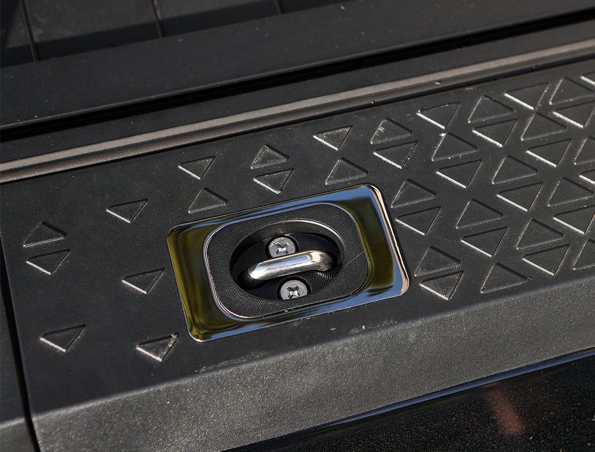 Gunmetal Flush Fit Retractable Tie-Down Anchors | 1995+ Dodge RAM with Dually Bed | - SpeedStrap