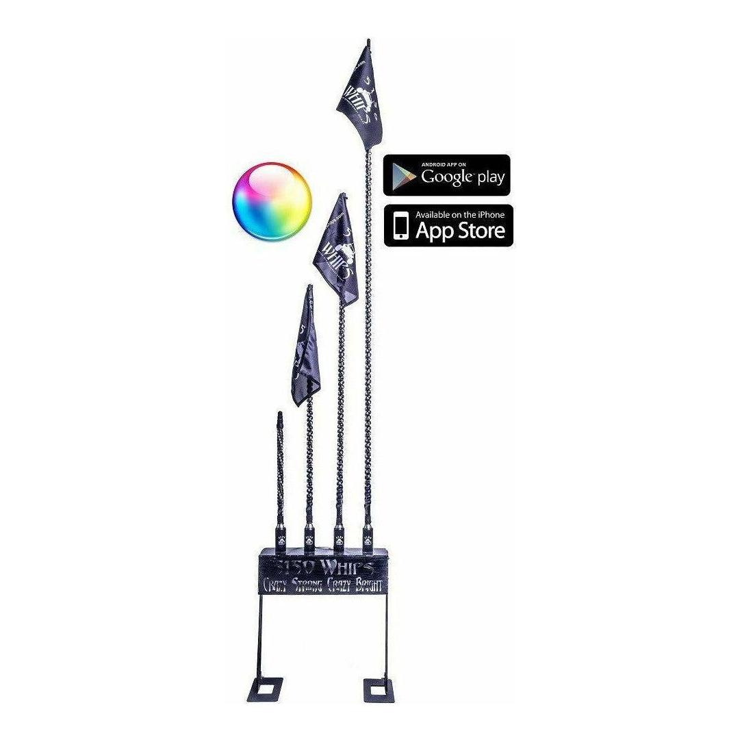 Remote LED Whip with Flag (Single)