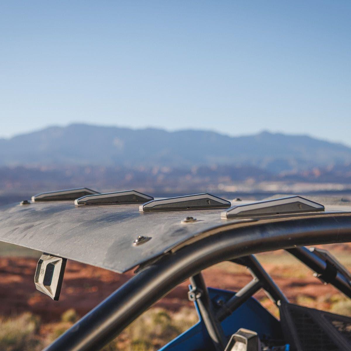 Polaris RZR Turbo R Plug & Play Auto-Cancel Turn Signal Kit with White Running Lights