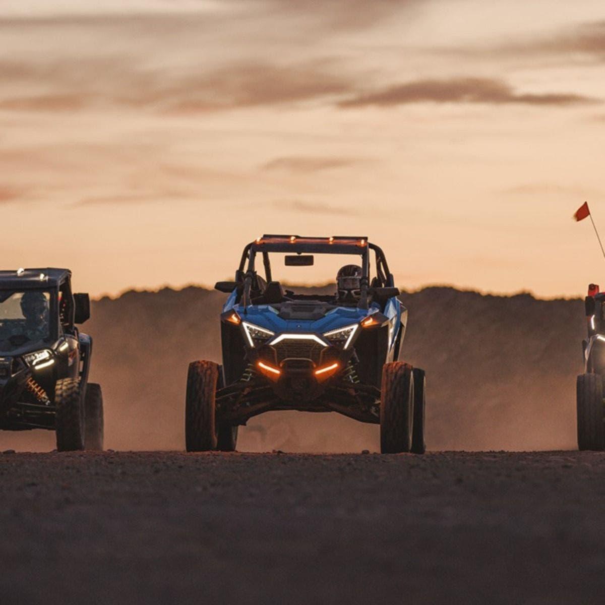 Polaris RZR Turbo R Plug & Play Auto-Cancel Turn Signal Kit with White Running Lights