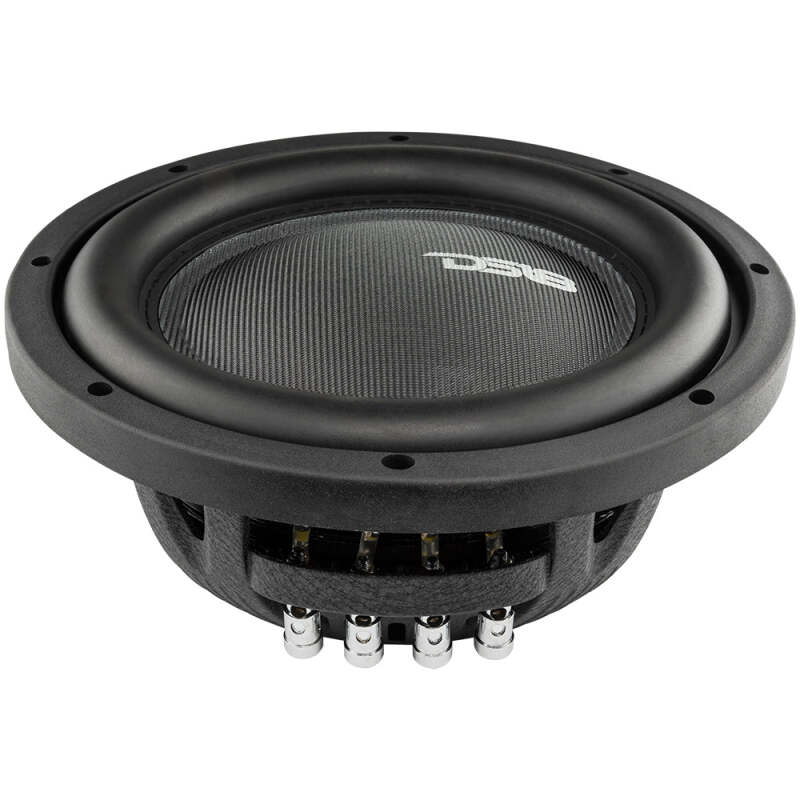 DS18 10in 600 Watts RMS 2 ohm DVC Shallow Mount Fiber Glass Subwoofer IXS Series