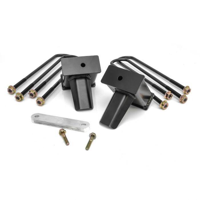 READY LIFT 5.0'' TALL FLAT BLOCK - TWO-PIECE DRIVE SHAFT - 2017-2025 FORD SUPER DUTY