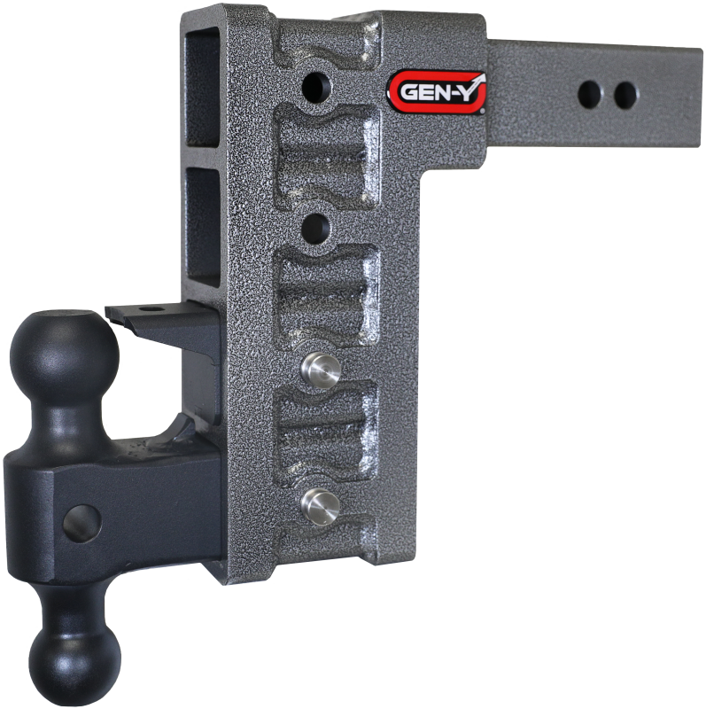 Gen-Y Mega Duty 2.5in Shank 9in Drop 3K TW 21K Hitch w/GH-061 Dual-Ball/GH-062 Pintle Lock