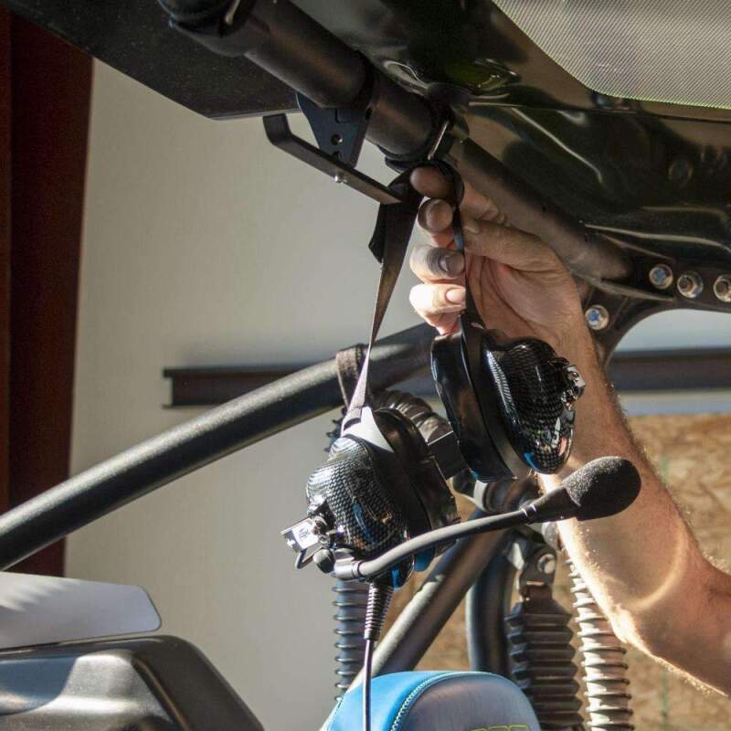 Rugged Radios Dual Headset Hanger with Bar Mount 1.50 Inches Tube Diameter