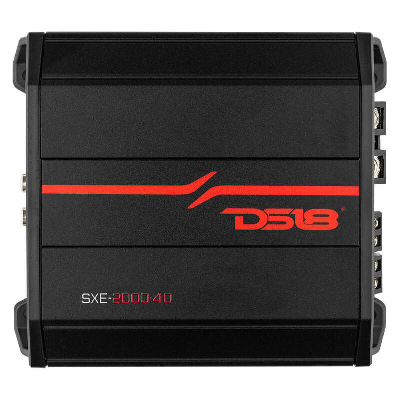 DS18 4-Channel SXE Amplifier Class D 2x 320/4ohm Bridge 4 x 160/2ohm 4 x 100/4ohm Watts RMS- Black
