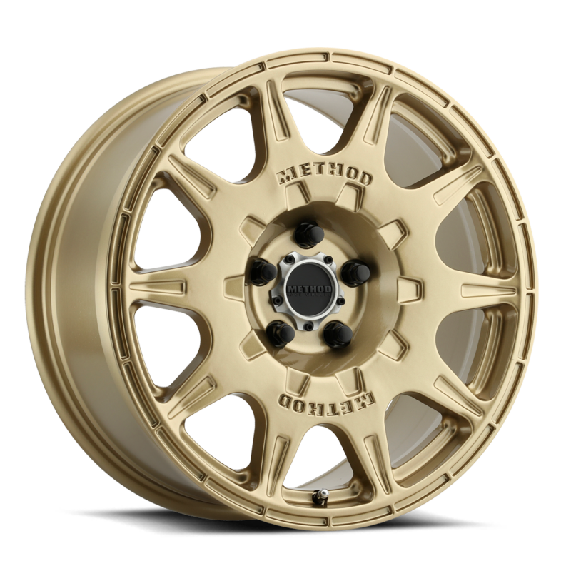 Method MR502 RALLY 17x8 +38mm Offset 5x4.5 67.1mm CB Gold Wheel
