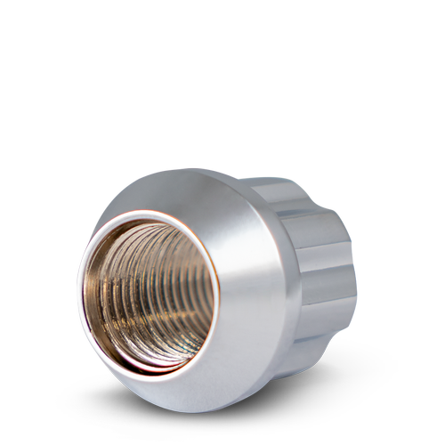 RHI 12X1.5 LUG BOLT (24MM)SPLINE 5 LUG 0.95" CHROME 20 LUGS, 1 KEY