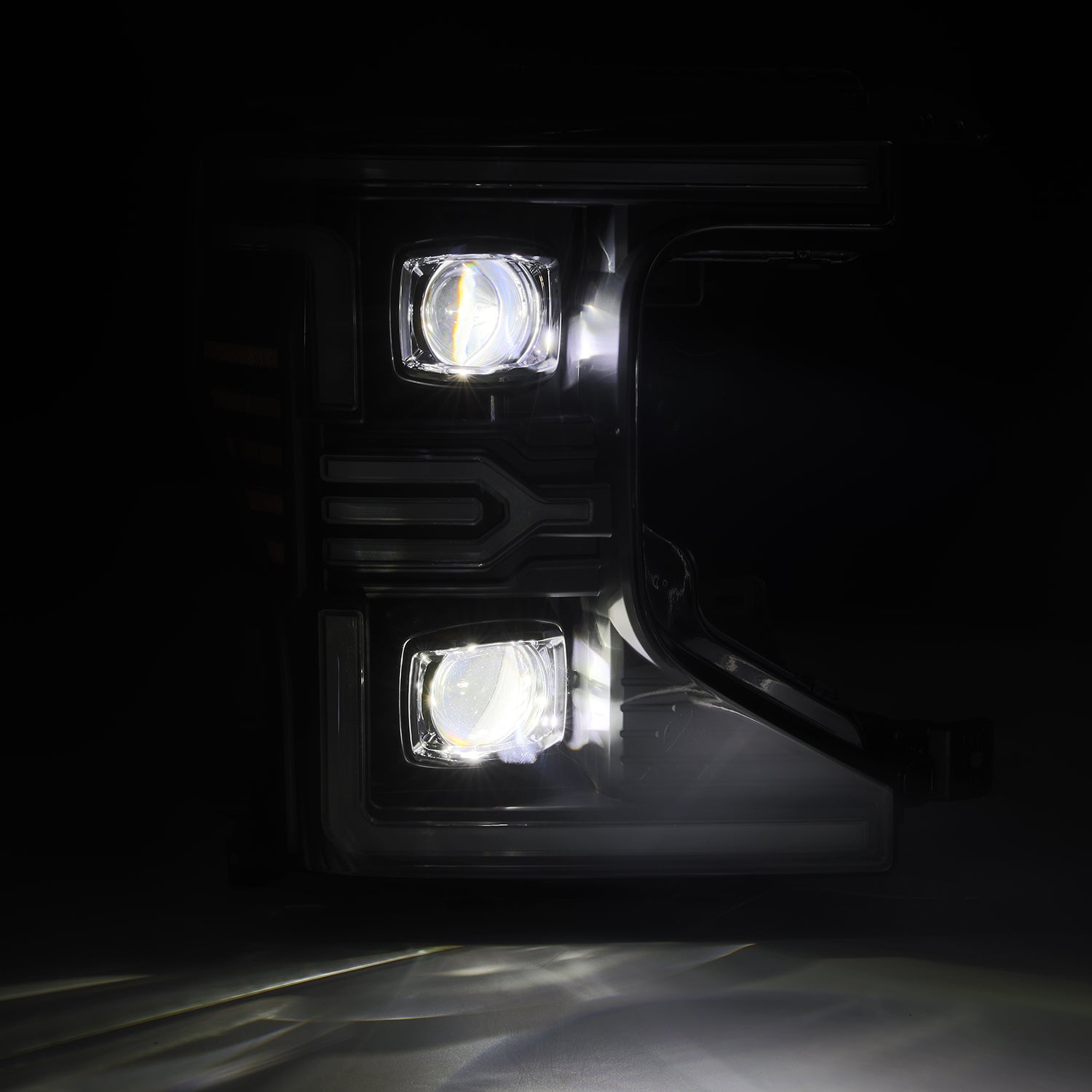 Alpha Rex 20-22 Ford Super Duty LUXX-Series LED Projector Headlights Black