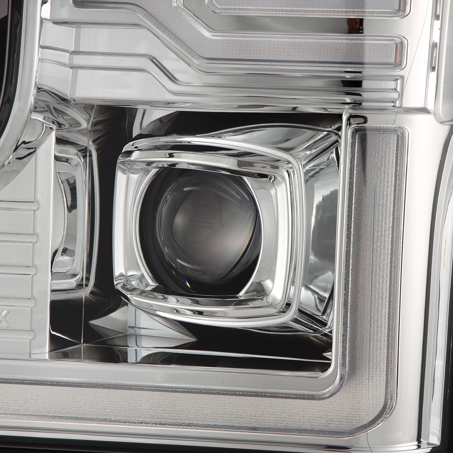 Alpha Rex 20-22 Ford Super Duty LUXX-Series LED Projector Headlights Chrome