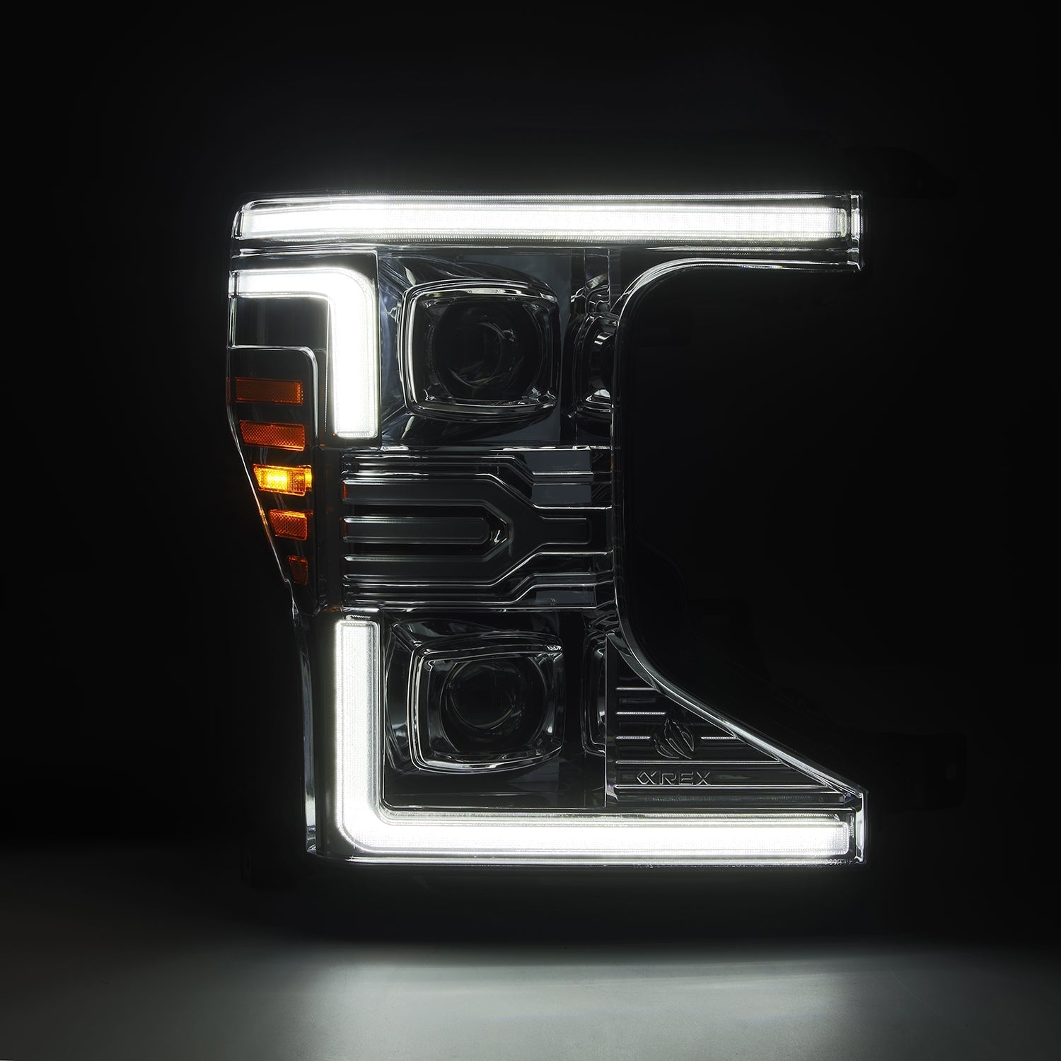 Alpha Rex 20-22 Ford Super Duty LUXX-Series LED Projector Headlights Chrome