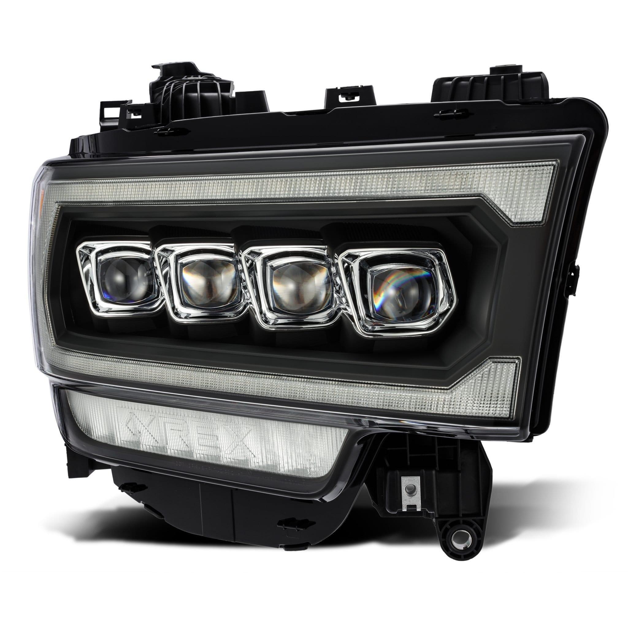 Alpha Rex 19-22 Ram 2500/3500/4500/5500 NOVA-Series LED Projector Headlights Black