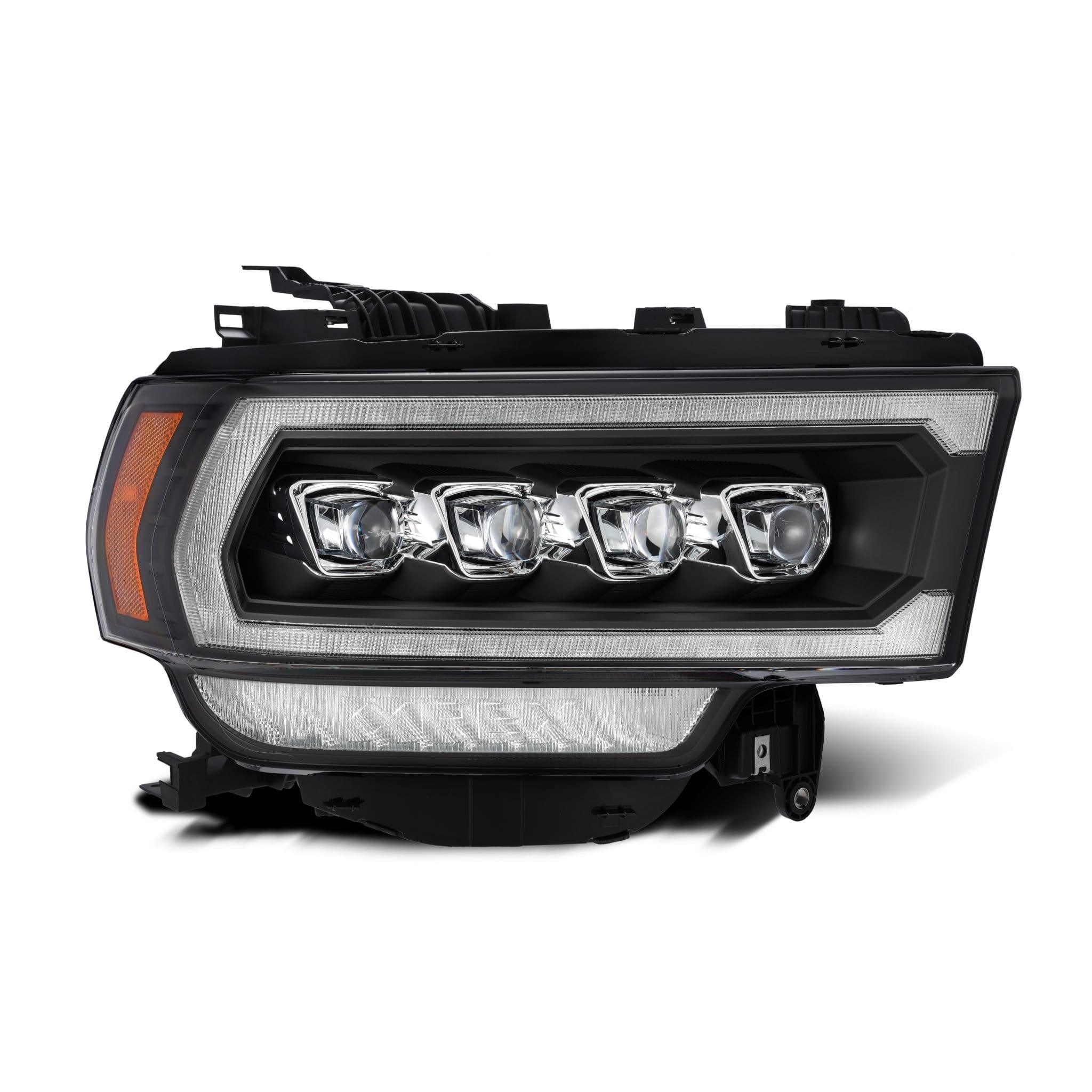 Alpha Rex 19-22 Ram 2500/3500/4500/5500 NOVA-Series LED Projector Headlights Black