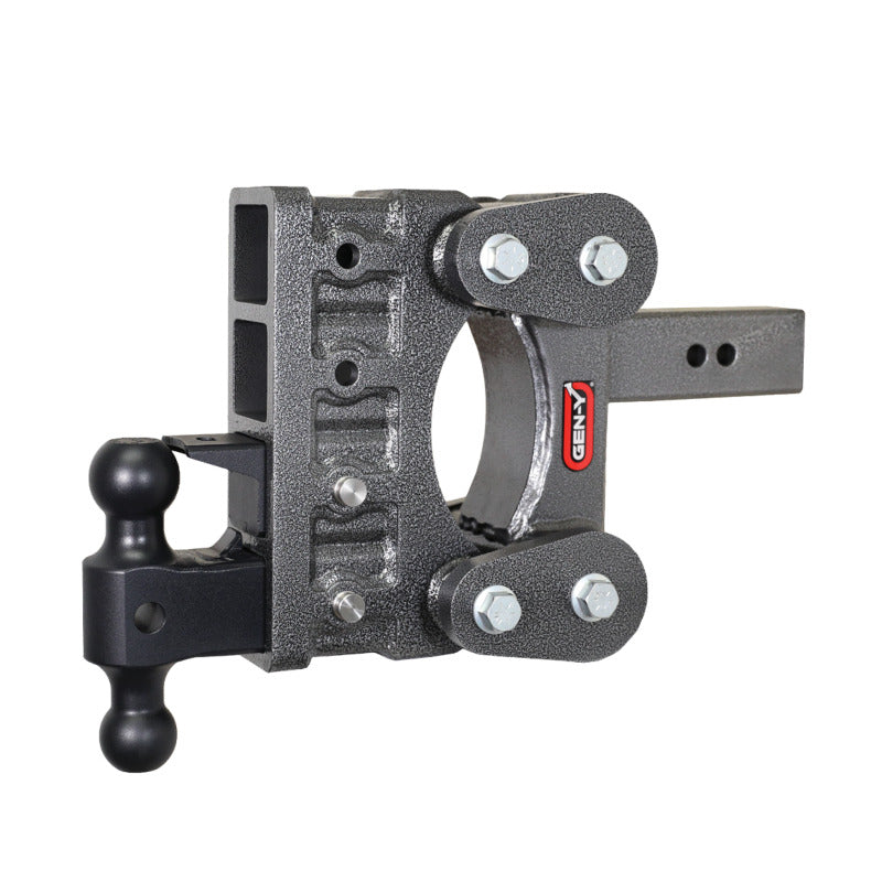 Gen-Y The Boss Torsion-Flex 2.5in Shank 6in Drop 21K Hitch w/GH-061 Dual-Ball/GH-062 Pintle Lock