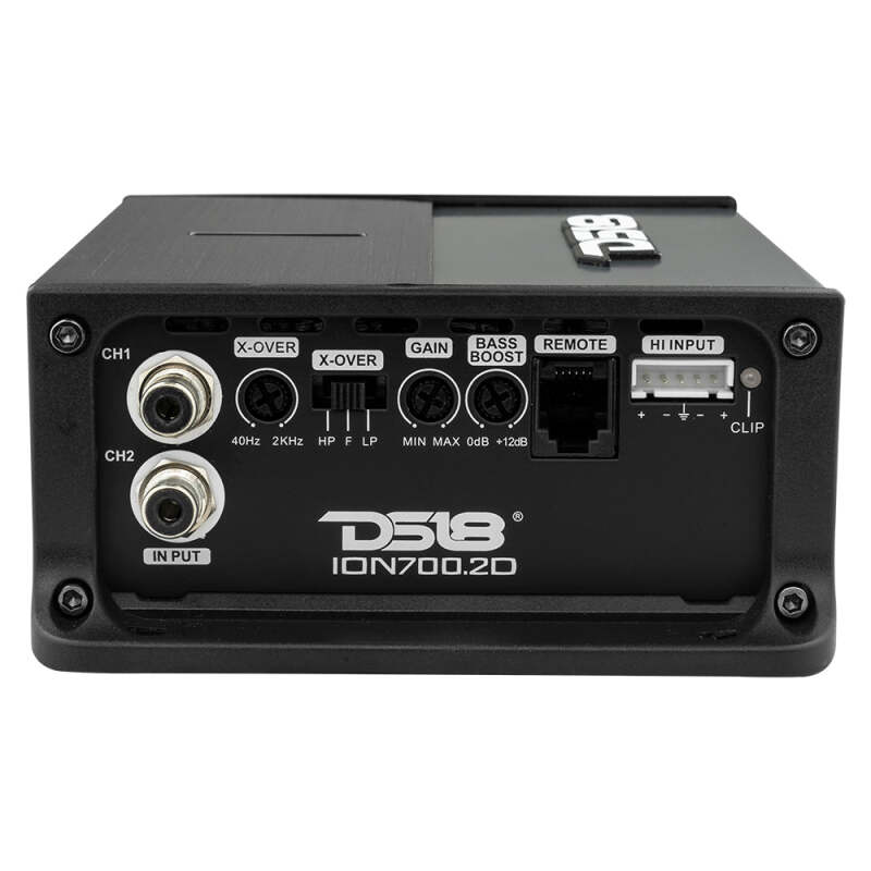DS18 2-Channel Amp 700/4ohm Bridge 2x 350/2ohm 2x 240/4ohm Watts RMS Class D