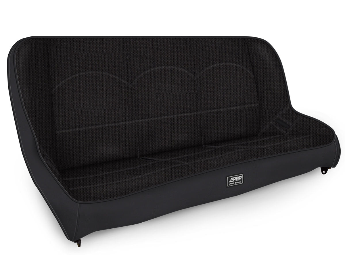 Low Back Rear Bench for Jeep JKU/JLU; Black