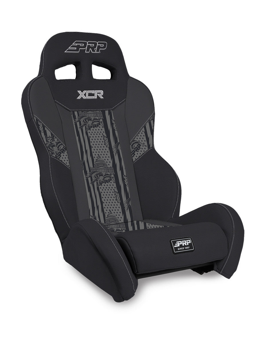 XCR Suspension Seats Kit for Polaris General, RZR S 900, 900 Trail, Trail, XP 1000, Turbo, Turbo S (Pair), Black