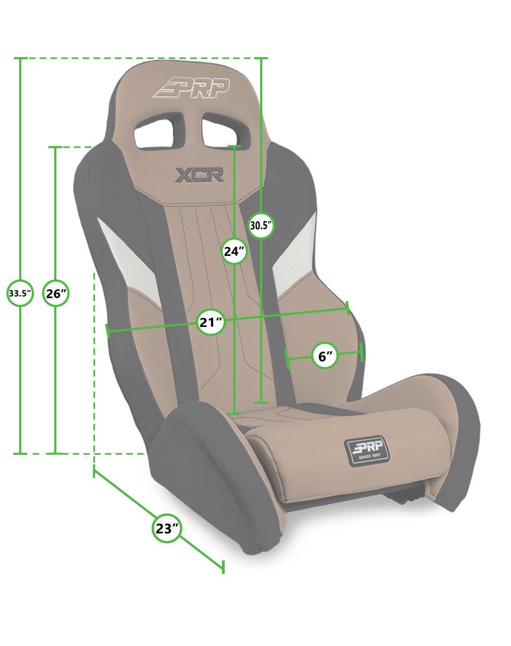 XCR Suspension Seats Kit for Polaris General, RZR S 900, 900 Trail, Trail, XP 1000, Turbo, Turbo S (Pair), Black
