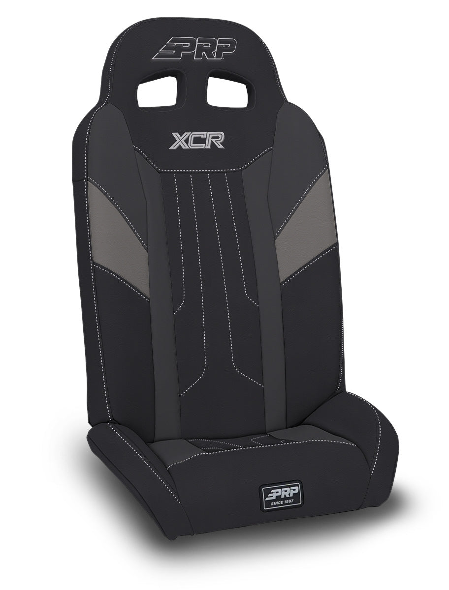 XCR Fold Flat Rear Suspension Seats for Polaris RZR PRO XP4, PRO R4, Turbo R4 (Pair), Black