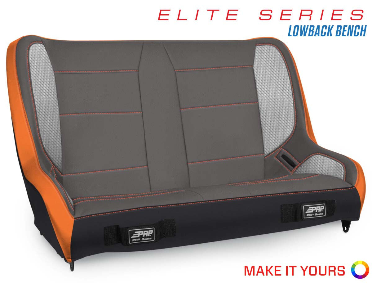 Elite Series Low Back Rear Suspension Bench Seat - 36"