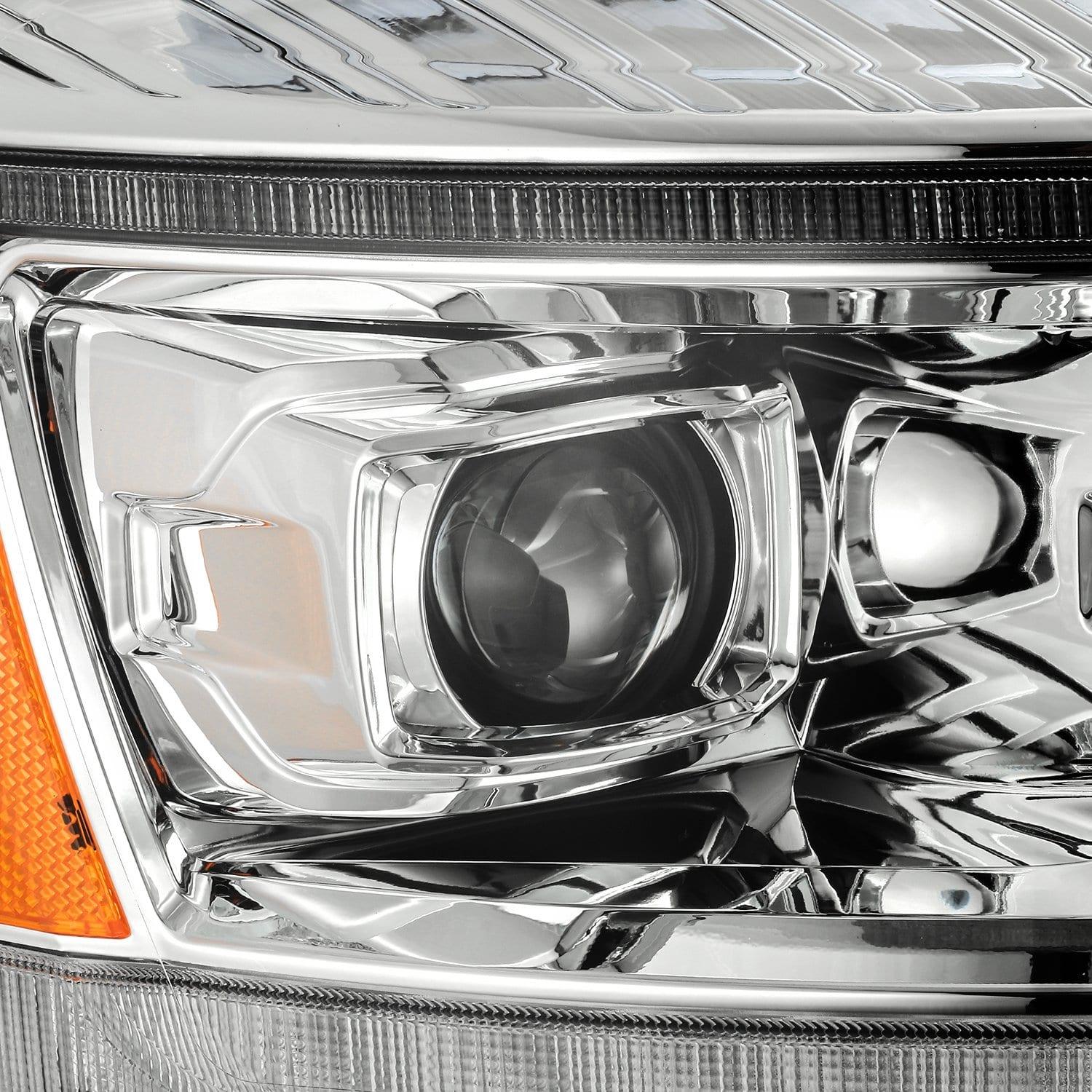 Alpha Rex 06-08 Dodge Ram LUXX-Series LED Projector Headlights Chrome