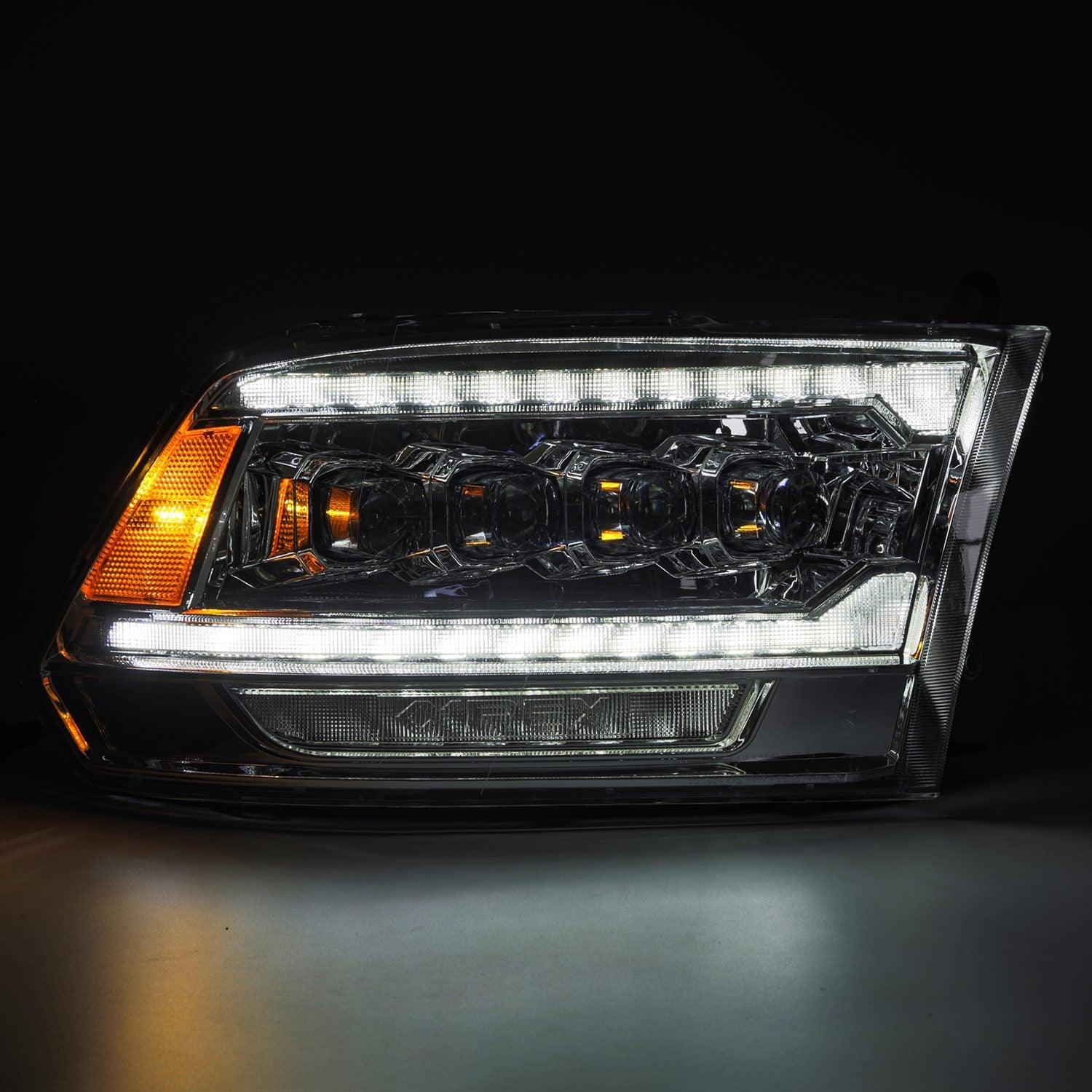 Alpha Rex 09-18 Ram Truck NOVA-Series (5th Gen 2500 G2 Style) LED Projector Headlights Chrome