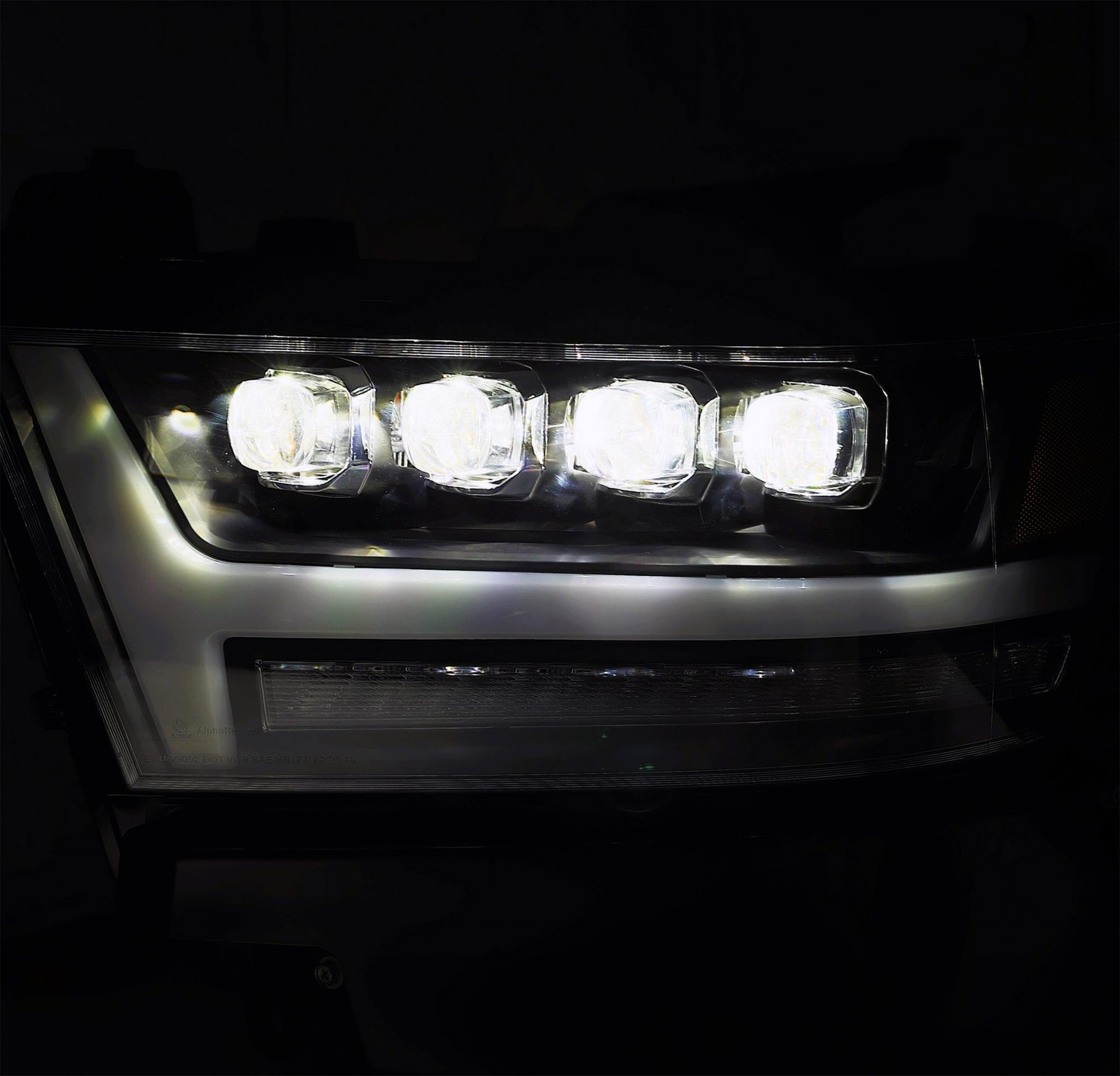 Alpha Rex 19-22 Ram 1500 NOVA-Series LED Projector Headlights Black