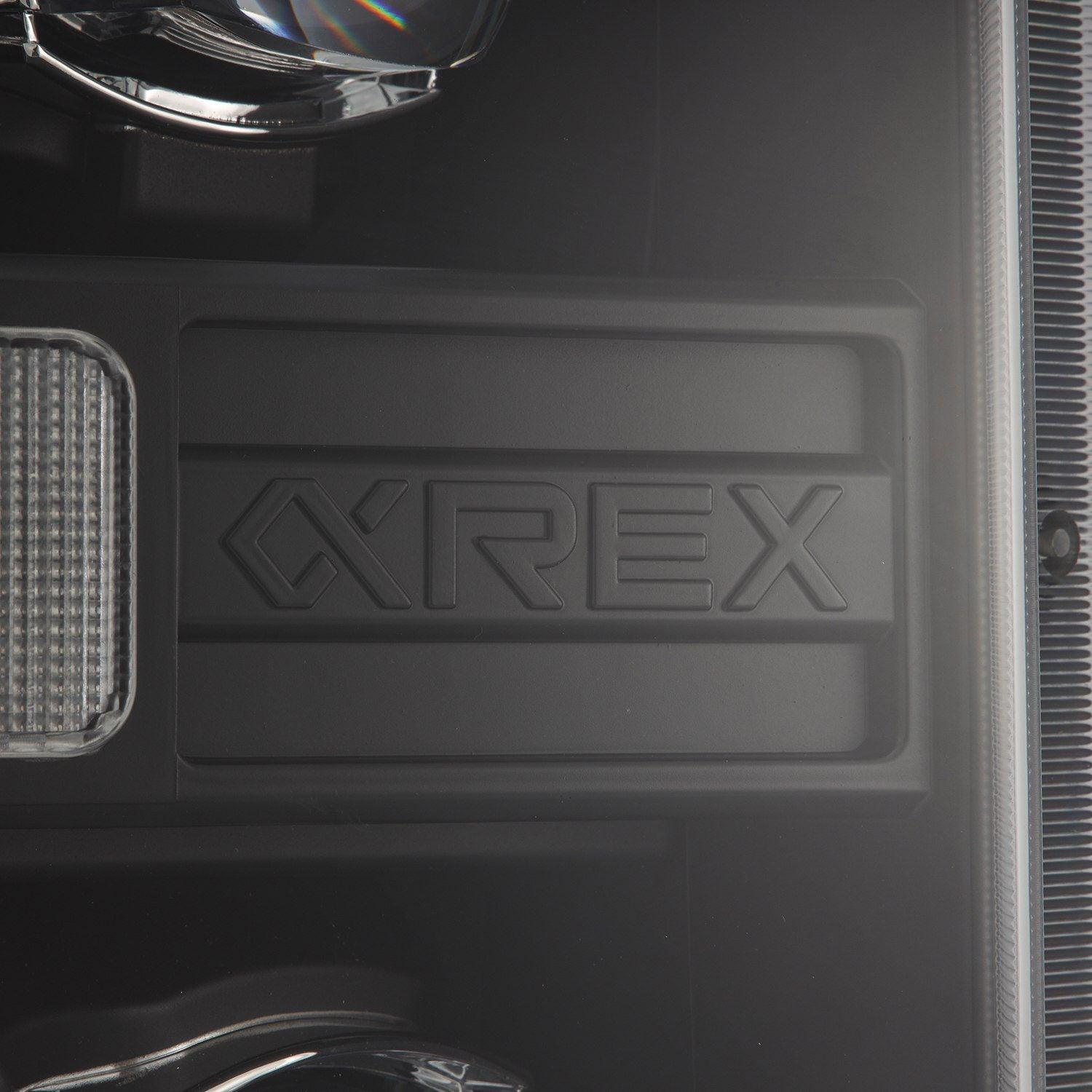 Alpha Rex 08-10 Ford Super Duty NOVA-Series LED Projector Headlights Black